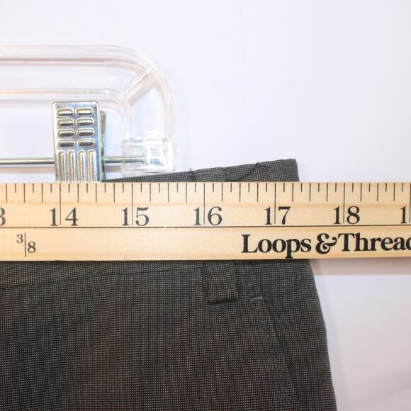 Michael Kors Gray Dress Pants Men’s 36W 32L Slim Fit Rayon Blend Work - Picture 3 of 8
